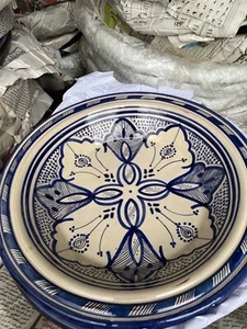 Moroccan Handmade Large Decorative Plate - Picture 1 of 4
