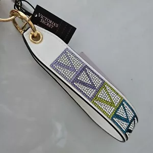 Llavero Victorias Secret Estrás Brillante Logotipo Correa de Pulsera Nuevo con Etiquetas - Imagen 1 de 3