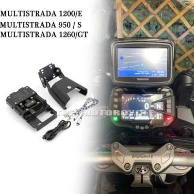 Soporte GPS carga USD para Ducati Multistrada 1200 Enduro 950 S 1260 GT Foto 1 de 4