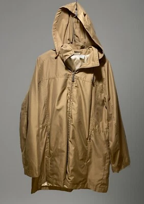 Chaqueta Kim Rogers Mujer Marrón Extraíble Capucha Cremallera Mujer’s Talla M Cintura Ajustada Foto 1 de 4