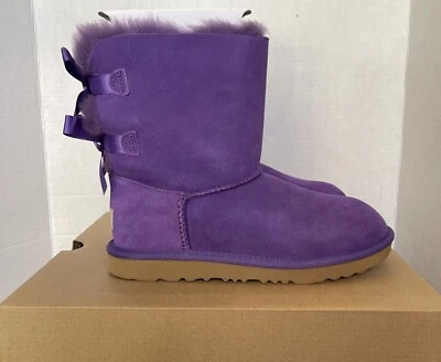 NIB UGG Kids Bailey Bow II Boots 1017394K US SZ 5 VIOLET BLOOM VBLM Purple EU 37 - Image 1 of 4