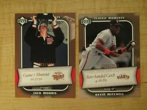2005 Upper Deck Classics Baseball Classic Moments Lot of 2 /1999 - Picture 1 of 2