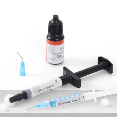 DENTEX Dental Orthodontic Light Cure Composite Resin Etching Adhesive Etching Gel Set