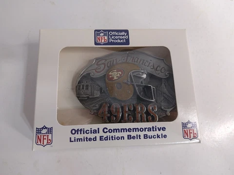 San Francisco 49ers Team NFL Belt Buckle. Limited Edition #3981 of 10000. 1986! Cover
