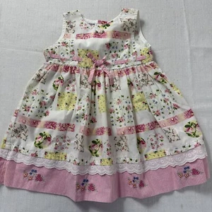 Vestido Blueberi Boulevard Bebé Niñas 24 meses Floral Casa Núcleo Bordado - Imagen 1 de 14