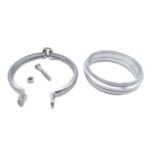 3" 76mm Aluminum VBand V-Band Clamp Flange Kit O-ring oring Turbo Intake Pipe - Picture 1 of 10