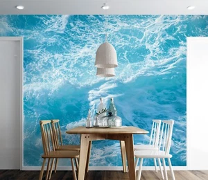 3D Blue Ocean S3948 Wallpaper Mural Self-adhesive Removable Sticker Kids Pa - Picture 1 of 11