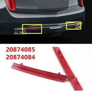 Pair Red Rear Bumper Lower Reflector Light Trim For Cadillac XTS 13-17 20874085 - Picture 1 of 7