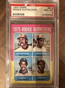 1975 Topps #616 Jim Rice Rookie RC PSA 8 NM-MT Boston Red Sox