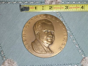 Richard Nixon Inaugural Bronze Medal 2.75 Inch Medallic Art Co., NY - Picture 1 of 3