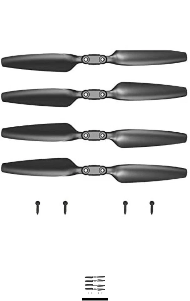 Holy Stone HS720 Black RC Drone Quadcopter Spare Parts Accessories Blades Kits - Image 1 of 1