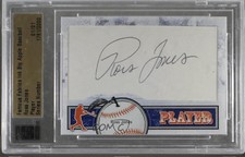 2014 Famous Fabrics Ink Big Apple Baseball Player Cut 1/1 Ross Jones Auto 0af