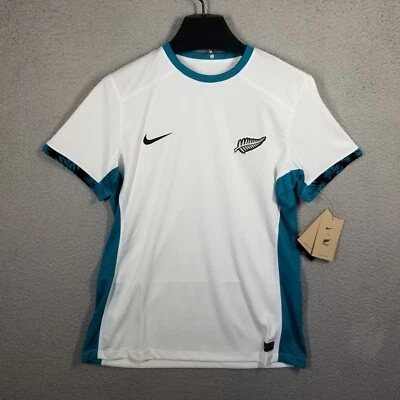 Nike NEW ZEALAND Football Team 2023-24 Away Jersey Woman Large Soccer ALL WHITES - Image 1 of 4