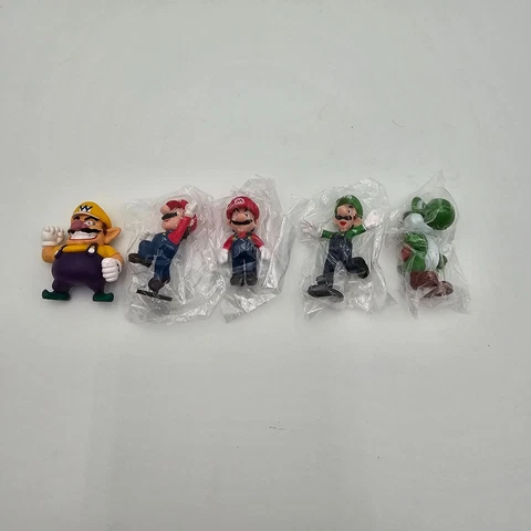2.5" Mini-Figure Nintendo Super Mario Bros Figures lot of 5 Vtg 2007 Cover