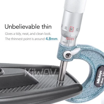 Espejos retrovisores MAMBA cónicos de fibra de carbono real mate para Harley '96-'07 Touring Foto 1 de 4