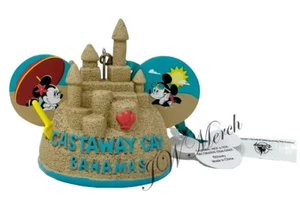 Disney Cruise Line DCL Castaway Cay Sandburg Mickey Ohr Hut Ornament NEU - Bild 1 von 5