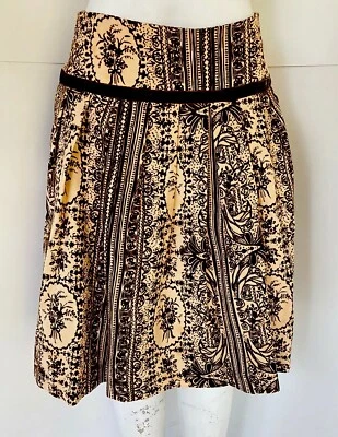 NUEVO CON ETIQUETAS $325 TRACY REESE HERMOSA FALDA DE LANA FLORAL ESTAMPADA 6 Foto 1 de 4