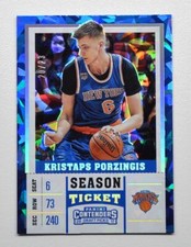 2017-18 Panini Contenders Draft Picks Cracked Ice Ticket Kristaps Porzingis /23