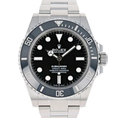 Rolex Submariner 124060 negro sin usar 2025 Oyster acero 41 mm Foto 1 de 4