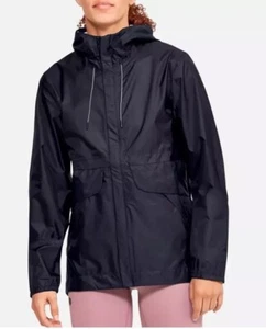 NWT UNDER ARMOUR 1350954 Stormproof Cloudstrike Shell Hooded Jacket XL Black - Picture 1 of 8