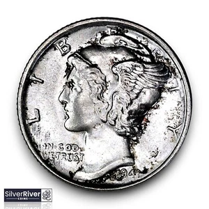 1941 Mercury Dime FSB (*BU/GEM Condition*) - Full Split Bands, getönt - Bild 1 von 2