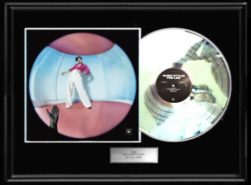  HARRY STYLES FINE LINE WHITE GOLD SILVER PLATINUM TONE RECORD LP ONE DIRECTION - Image 1 of 1