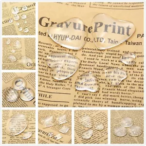 Vogue Glass Cabochon Crystal Clear Scrapbooking Beads Jewellery Making 6 Shape - Picture 1 of 47