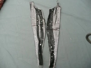 parement ancien en soie et tulle brodé de paillettes - Imagen 1 de 3