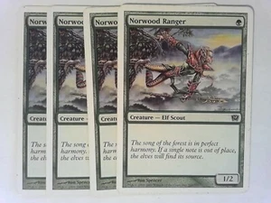 4x Norwood Ranger Ninth Edition - Magic the Gathering MTG Green - Picture 1 of 2