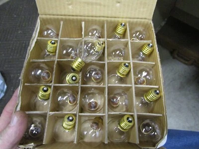 Case Of 25 New S11CL10 10 Watt 130 Volt E17 Base Light Bulbs Priced To SELL - Image 1 of 3