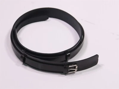 Christian Dior Ladies Paris Vintage Black Double Strap Leather Belt Large - Image 1 of 4
