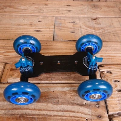 Desktop DSLR Kamera Dolly Räder Schiene Rollbahn Schieber - Stecker fehlt - Bild 1 von 3