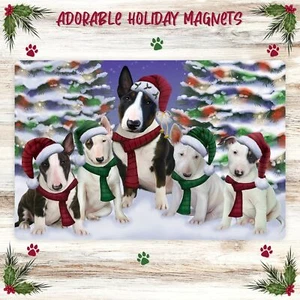 Bull Terrier Dog Large Magnet for Refrigerator and Dishwasher Christmas NWT - Picture 1 of 5