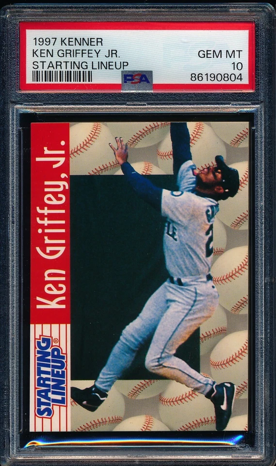 1997 KENNER STARTING LINEUP KEN GRIFFFEY JR  PSA 10 GEM MINT WOW - Image 1 of 1