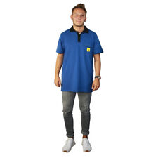 WETEC ESD-Polo-Shirt, mit schwarzem Kragen, Größe L, blau (Kurzarmshirt)