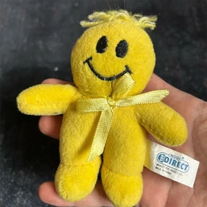 Juguete de peluche DanDee vintage amarillo cara sonriente pequeño 6-14 pulgadas - Imagen 1 de 6
