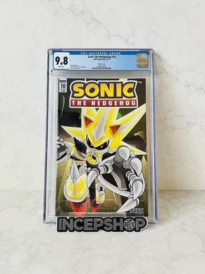 刺猬索尼克IDW漫画-发行#10封面B变体,Yardley CGC 9.8近乎完好/完好 — 第 1/3 张图片