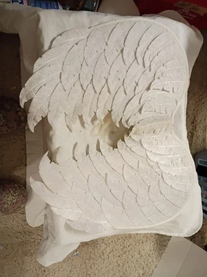 Costume Soft White Angel Wings With Shoulder Straps A-7 - Image 1 of 4