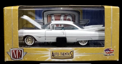 M2 Machines 59 1959 Cadillac Series 62 Auto-Thentics Car R14 10-24 White - Image 1 of 2