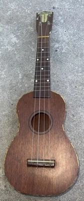 Lee Gibbs 1950's Soprano Ukulele Mahogany / Uke Fancy Binding Concertone - Image 1 of 4