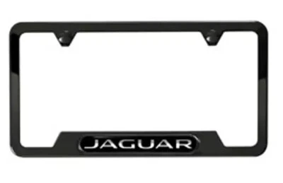 Genuine Jaguar License Plate Frame Black Pearl Frame XR838397 - Image 1 of 2