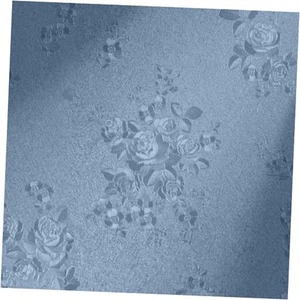 Peel and Stick Wallpaper Grey Blue Self Adhesive Wallpaper Thicken Floral - Picture 1 of 7