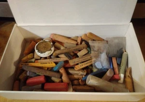 Conte Crayón Tiza Pastel Profesional De Colección Color Mixto Lote Carbón 1 lb+ Usado - Imagen 1 de 12