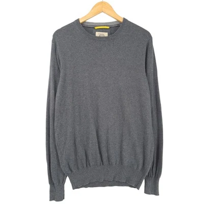 Camel Active Pullover Herren Grau Kaschmir Baumwolle Vn6 Größe M - Bild 1 von 4