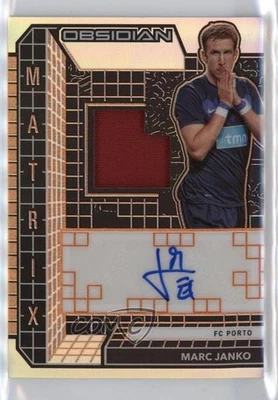 2020-21 Panini Obsidian Matrix Material Electric Etch Orange /50 Marc Janko Auto - Image 1 of 2