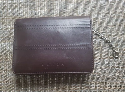 COACH New York Vintage Brown Wallet Genuine Leather  With Coin Pouch Very Nice - Image 1 of 4
