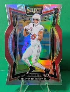 Panini Select Concourse Prizm 2024 troquelado plateado #28 Marvin Harrison Jr. RC SP - Imagen 1 de 2