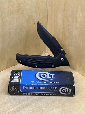 Colt CT24-CLP Python New In Box Liner Lock Pocket Clip Folding Black Handle - Image 1 of 4