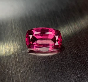 Brilliant African 2.23ct Rhodolite Cushion Cut - 9mm Rose  Red Loose Gemstone - Picture 1 of 15