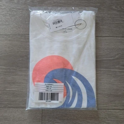 Janie And Jack Boys T-Shirt Short Sleeve Pacific Tee Size 7 White  - Image 1 of 2